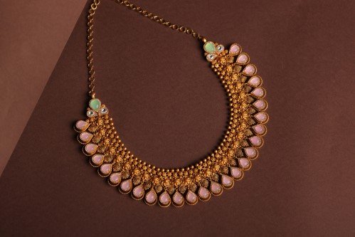 Vasundhara Diamond Roof antique rose-cut diamond necklace