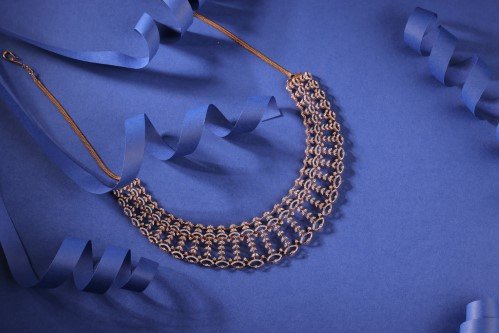 Vasundhara Diamond Roof bridal diamond necklace set