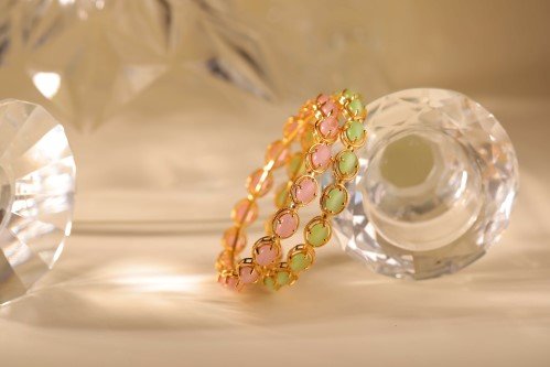 Vasundhara Diamond Roof diamond and gold bangles